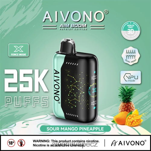 Aivono AIM BOOM 25 000 kyselý mango ananas N6BL48351 - Aivono Česko