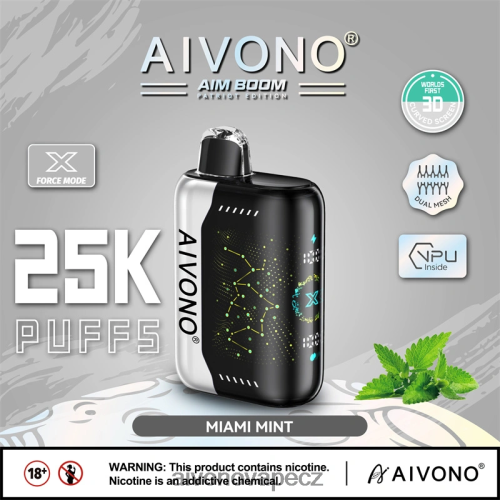 Aivono AIM BOOM 25 000 miamská máta N6BL48349 - Aivono Puffs