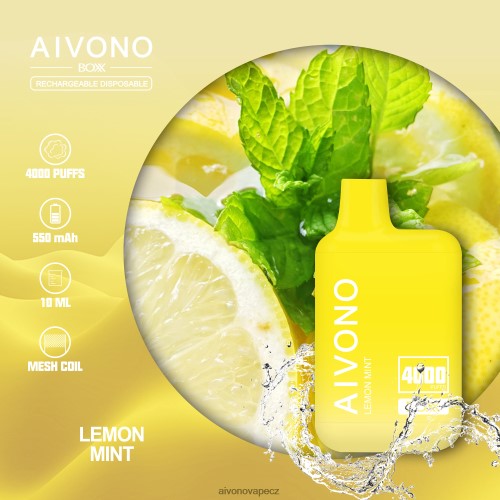 Aivono AIM BOXX 4000 citronová máta N6BL48230 - Aivono Vape CZ