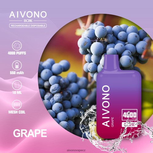 Aivono AIM BOXX 4000 hroznový N6BL48213 - Aivono Puffs