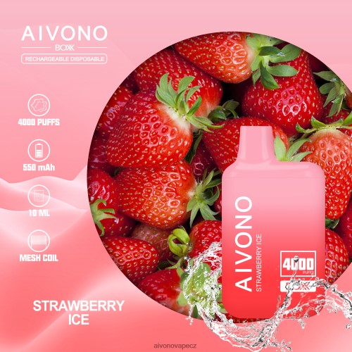 Aivono AIM BOXX 4000 jahodový led N6BL48226 - Aivono Vape CZ