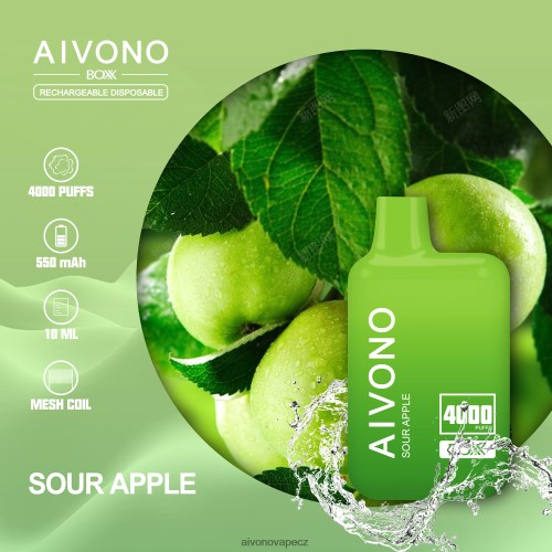 Aivono AIM BOXX 4000 kyselé jablko N6BL48220 - Vape Aivono CZ