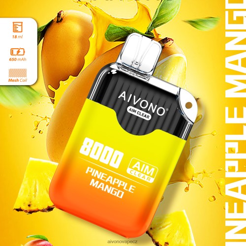 Aivono AIM CLEAR 8000 ananas mango N6BL48209 - Aivono Puffs