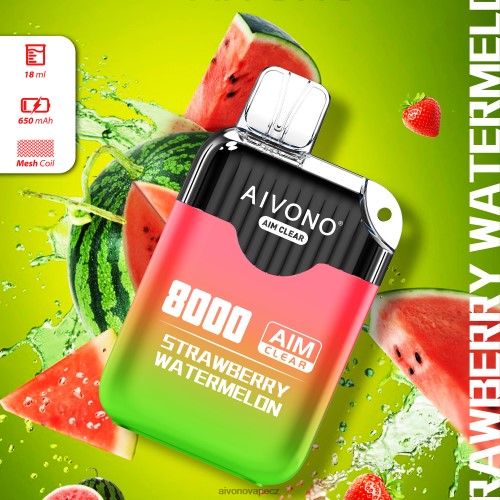 Aivono AIM CLEAR 8000 jahodový meloun N6BL48208 - Vape Aivono CZ