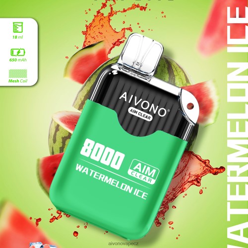 Aivono AIM CLEAR 8000 melounový led N6BL48204 - Vape Aivono CZ