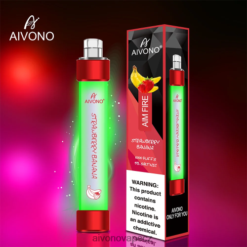 Aivono AIM FIRE 1000 jahodový banán N6BL48332 - Vape Aivono CZ