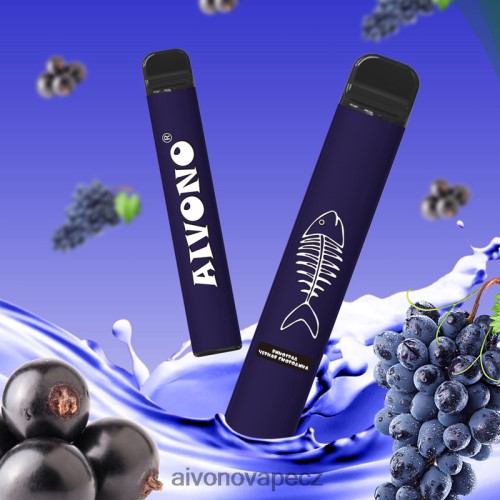 Aivono AIM FISHBONE 600 hroznový černý rybíz N6BL48284 - Vape Aivono CZ
