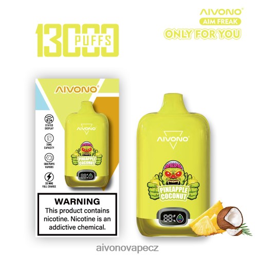 Aivono AIM FREAK 13 000 ananasový kokos N6BL48248 - Vape Aivono CZ