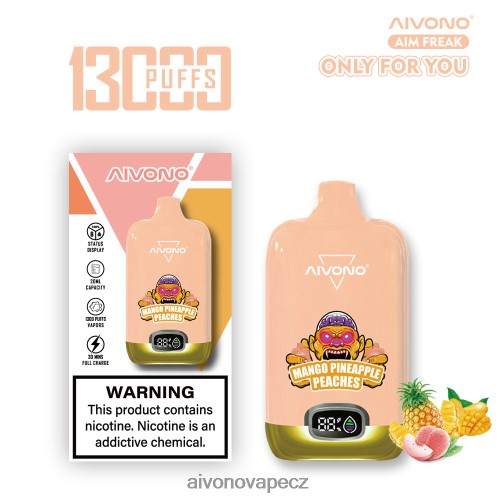 Aivono AIM FREAK 13 000 mango ananas broskve N6BL48250 - Aivono Vape CZ