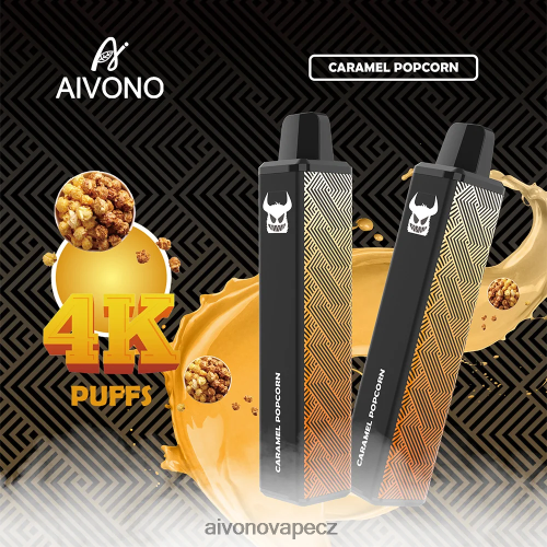 Aivono AIM FREAK 4000 karamelový popcorn N6BL48261 - Aivono Puffs