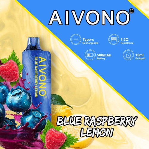 Aivono AIM GUN 7000 borůvka malina citron N6BL48109 - Aivono Puffs