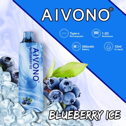 Aivono AIM GUN 7000 borůvkový led N6BL48104 - Vape Aivono CZ