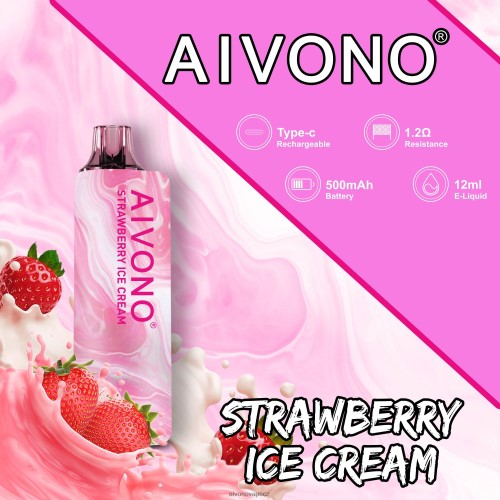 Aivono AIM GUN 7000 jahodová zmrzlina N6BL48105 - Aivono Puffs