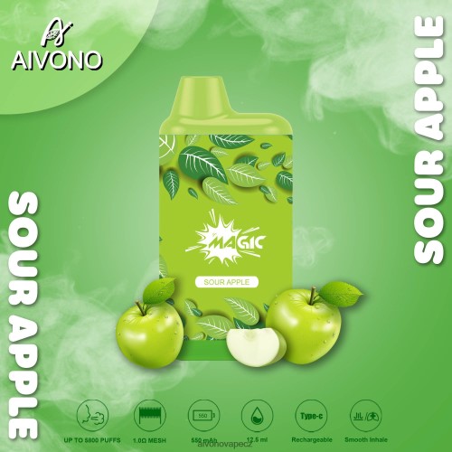 Aivono AIM MAGIC 5800 krabičková cigareta kyselé jablko N6BL4887 - Aivono Česko