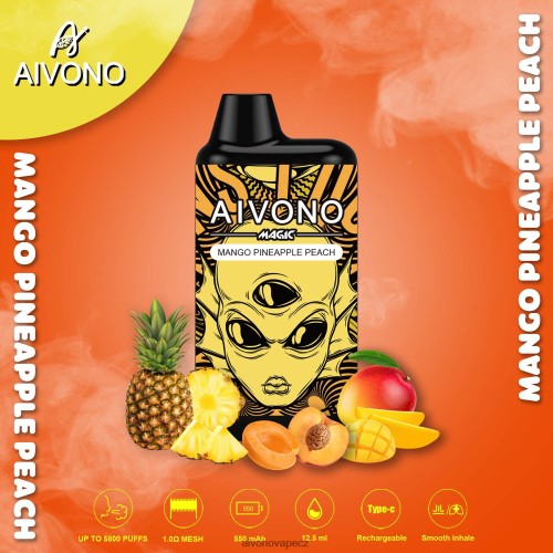 Aivono AIM MAGIC 5800 krabičková cigareta mango ananas broskev N6BL4888 - Vape Aivono CZ