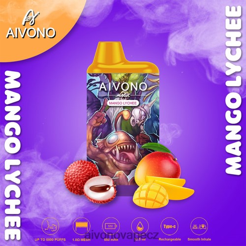 Aivono AIM MAGIC 5800 krabičková cigareta mangové liči N6BL4898 - Aivono Vape CZ