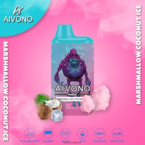 Aivono AIM MAGIC 5800 krabičková cigareta marshmallow kokosová zmrzlina N6BL4895 - Aivono Česko