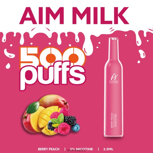 Aivono AIM MILK 500 bobule broskev N6BL48273 - Aivono Puffs