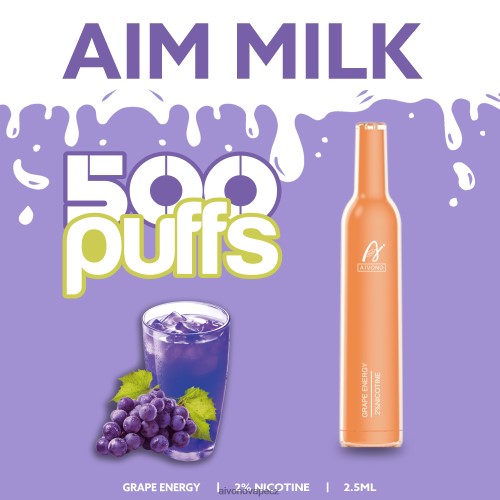 Aivono AIM MILK 500 hroznová energie N6BL48265 - Aivono Puffs