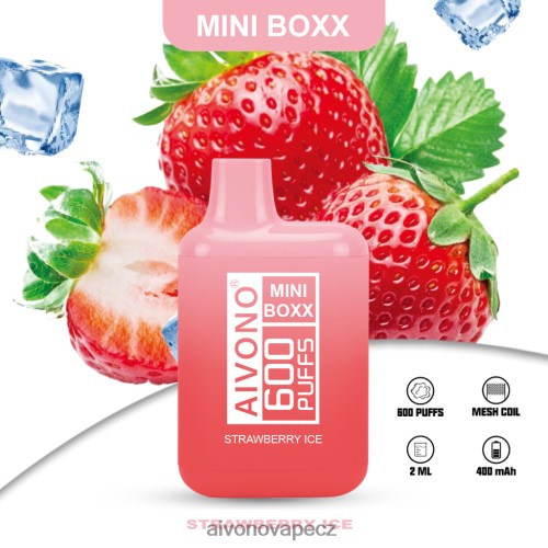 Aivono AIM MINI BOXX 600 jahodový led N6BL48236 - Vape Aivono CZ