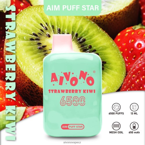 Aivono AIM PUFF STAR 6500 jahodové kiwi N6BL48294 - Aivono Vape CZ