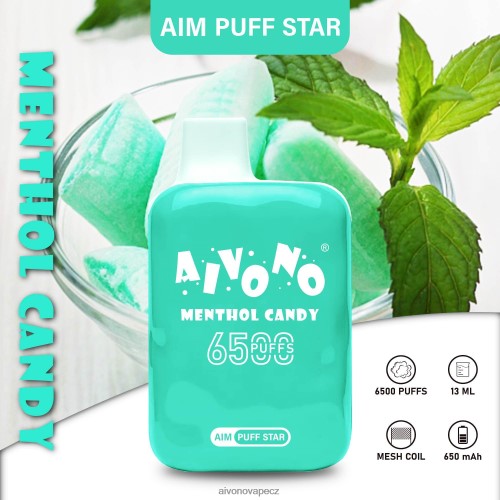 Aivono AIM PUFF STAR 6500 mentolové cukroví N6BL48295 - Aivono Česko