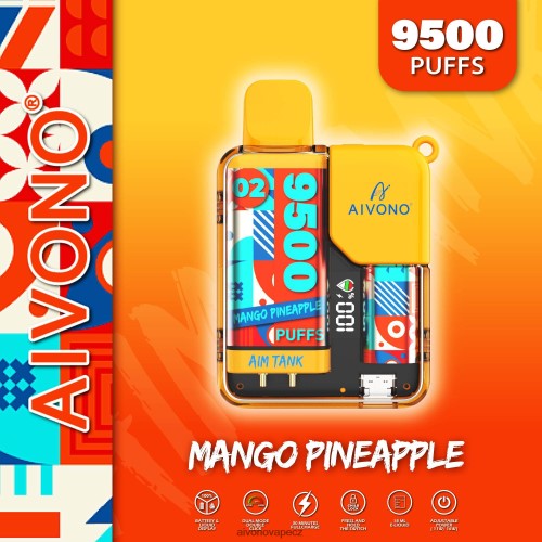 Aivono AIM TANK 9500 mango ananas N6BL4834 - Aivono Vape CZ