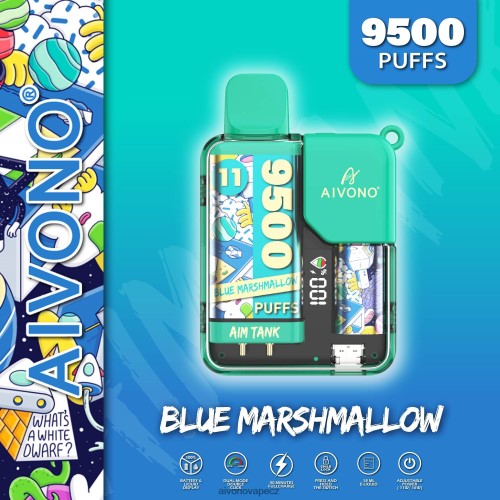 Aivono AIM TANK 9500 modrý marshmallow N6BL4842 - Aivono Vape CZ