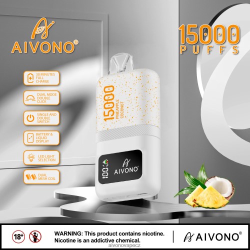 Aivono AIM magic 15 000 ananasový kokos N6BL4872 - Vape Aivono CZ