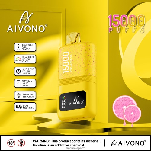 Aivono AIM magic 15 000 růžový citronový led N6BL4861 - Aivono Puffs