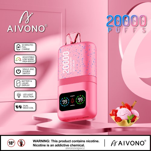 Aivono AIM magic 20 000 jahodová zmrzlina N6BL4880 - Vape Aivono CZ