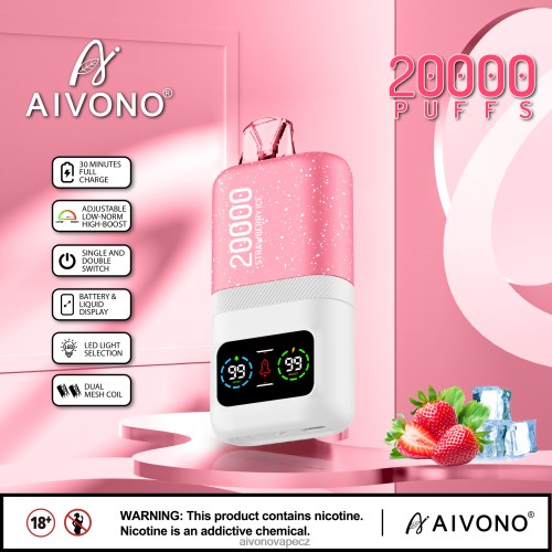 Aivono AIM magic 20 000 jahodový led N6BL4874 - Aivono Vape CZ