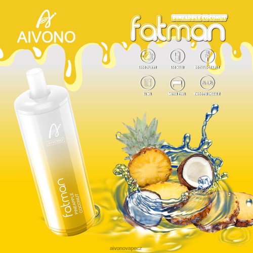 Aivono FATMAN 6800 ananasový kokos N6BL4829 - Aivono Puffs