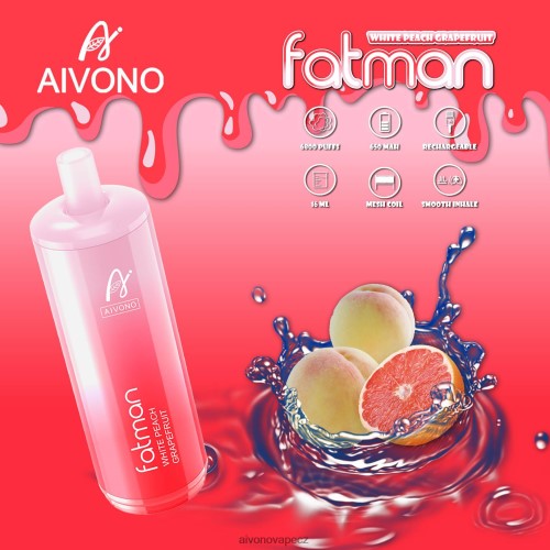 Aivono FATMAN 6800 grapefruit N6BL4825 - Aivono Puffs
