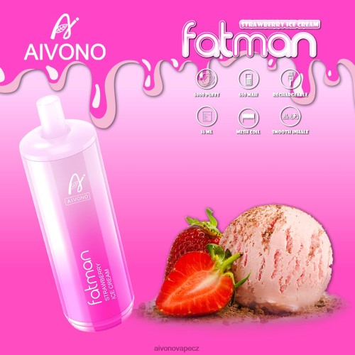 Aivono FATMAN 6800 jahodová zmrzlina N6BL4821 - Aivono Puffs