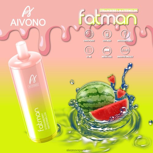 Aivono FATMAN 6800 jahodový meloun N6BL4830 - Aivono Vape CZ
