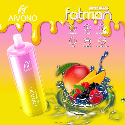 Aivono FATMAN 6800 smíšené mango N6BL4826 - Aivono Vape CZ