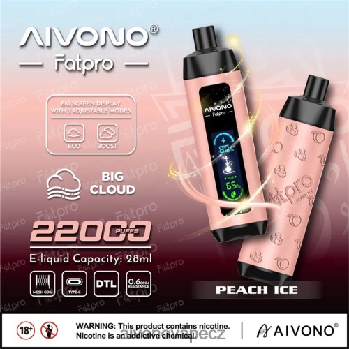 Aivono Fatpro 22 000 broskvový led N6BL485 - Aivono Puffs
