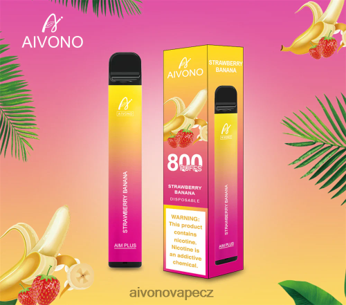 Aivono AIM PLUS 800 jahodový banán N6BL48192 - Vape Aivono CZ
