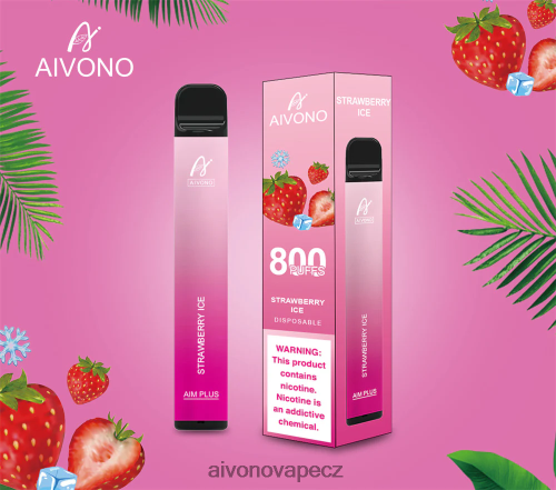 Aivono AIM PLUS 800 jahodový led N6BL48193 - Aivono Puffs